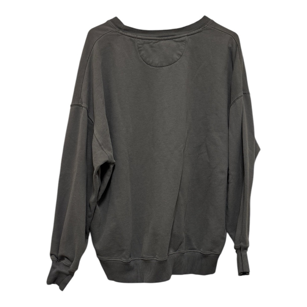 American Eagle Feelin' Fine Women's Gray and Olive  Sweatshirt Medium - Picture 2 of 3